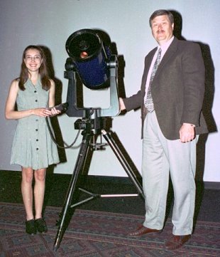 Presentation of LX-200 to Ms. Cameron