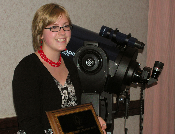 Nami Pequette 2007 National Outstanding Young Astronomer