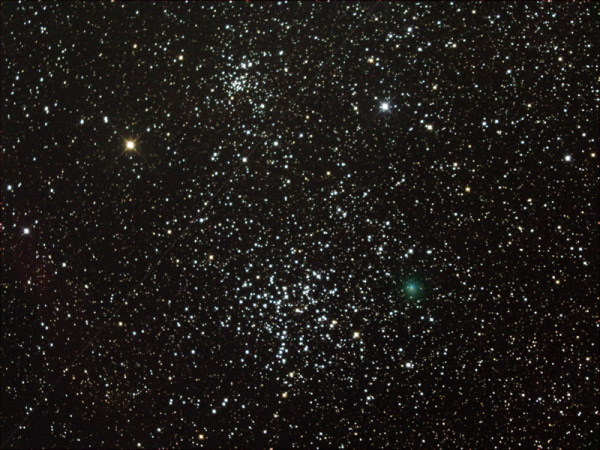 Comet C/2008 T2 (Cardinal) and Messier 38
