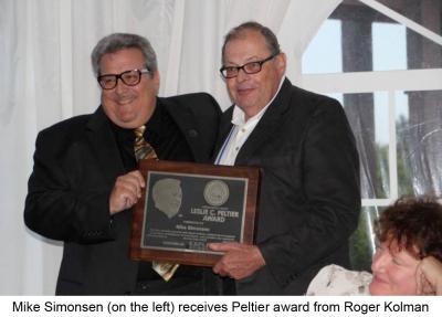 Mike Simonsen receives 2012 Peltier Award