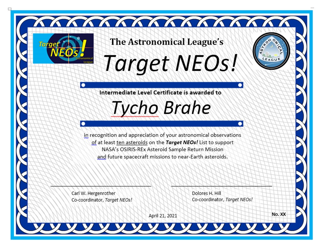 Intermediate TNEO Certificate