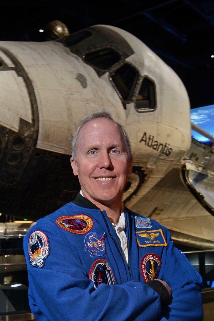 Kennedy Space Center, Fla. -- After the main multi-media show you actually get to meet real astronauts that flew missions on Space Shuttle Atlantis, at the Kennedy Space Center Visitor Complex. Astronaut Thomas D. Jones, PhD, flew missions on Atlanis. Photo by Peter W. Cross