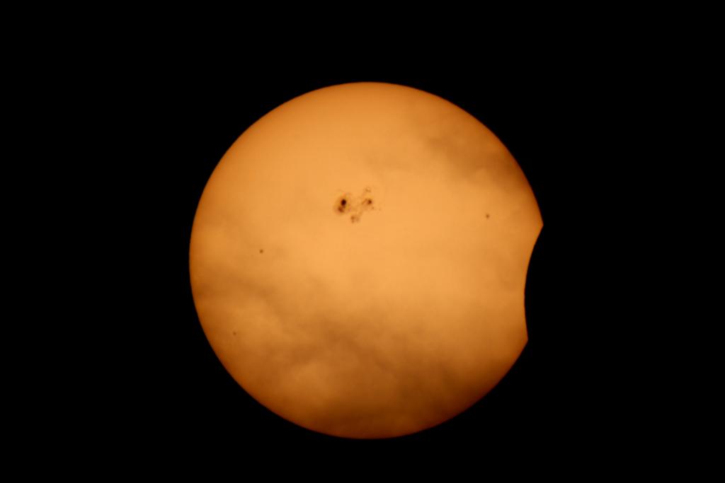 Partial solar eclipse Oct 23, 2014 by Bill Pellerin